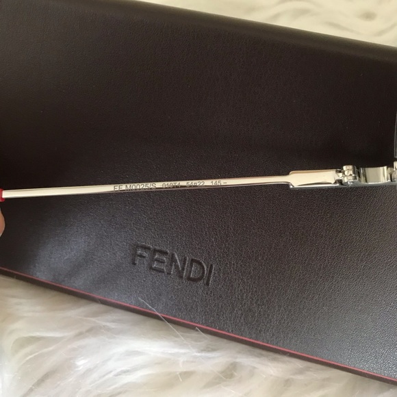 Authentic Fendi 54 mm Palladium Sunglasses - Picture 7 of 8
